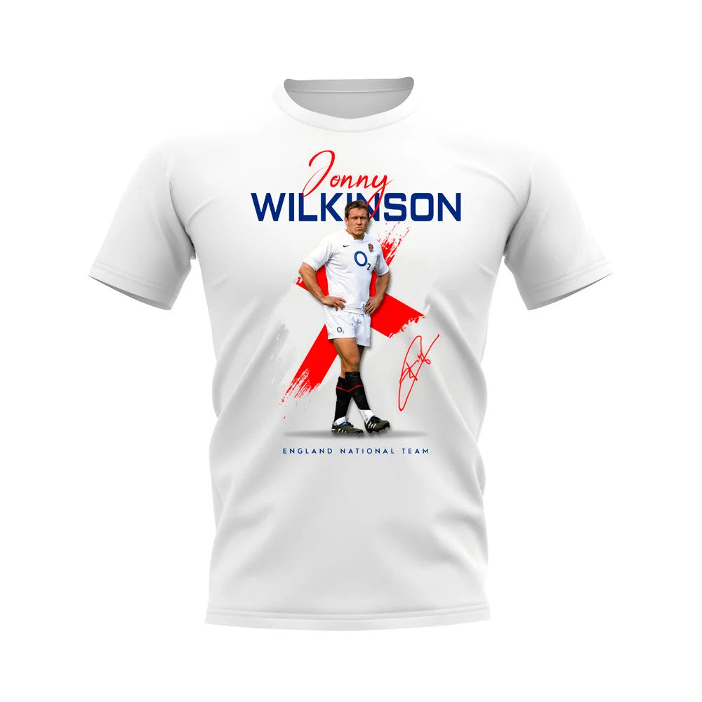 Jonny Wilkinson England Rugby T-Shirt (White)_1