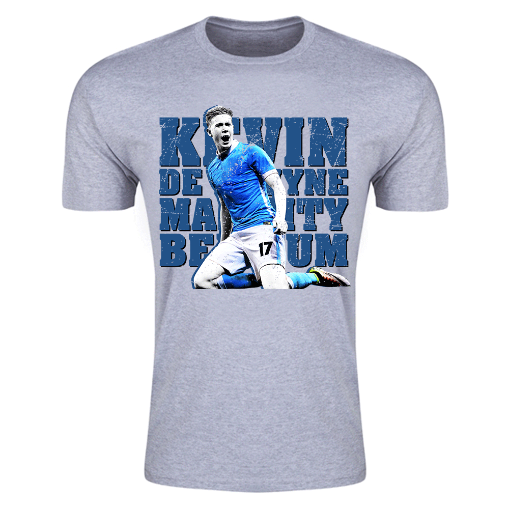 Kevin De Bruyne Man City T-Shirt (Grey) - Kids_1