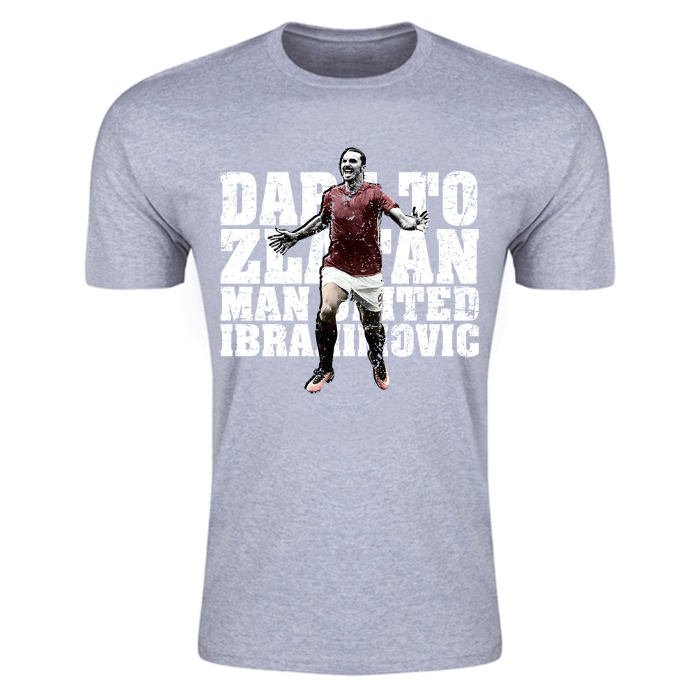 Zlatan Ibrahimovic Dare to Zlatan Man Utd T-Shirt (Grey) - Kids_1