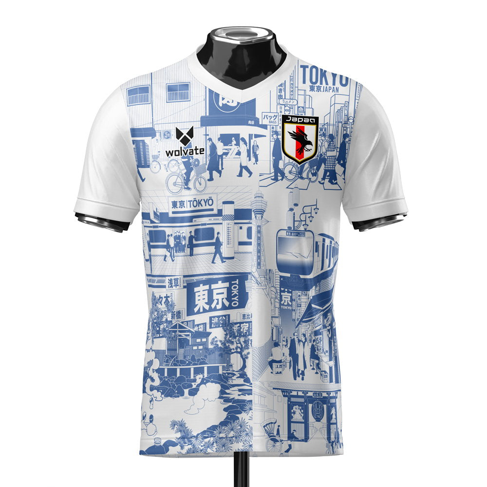 Japan Tokyo Heritage Football Jersey Blue (Wolvate) Adult Short Sleeve (Nakamura 10)_2