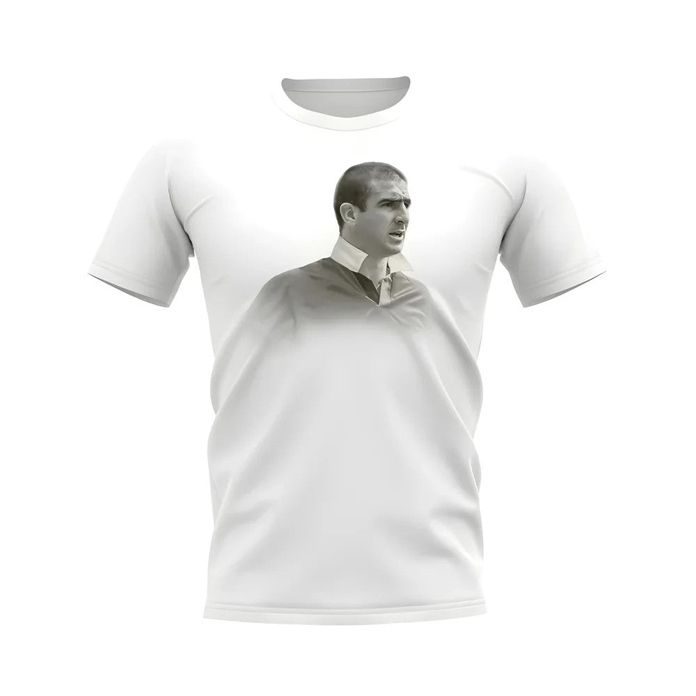 Eric Cantona Manchester United Legend T-Shirt (White)_1