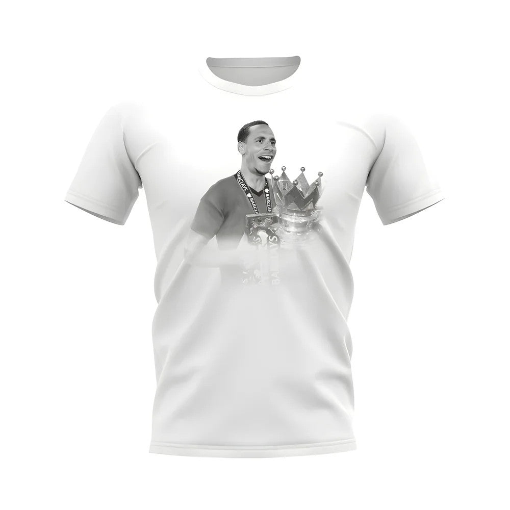 Rio Ferdinand Manchester United Legend T-Shirt (White)_0