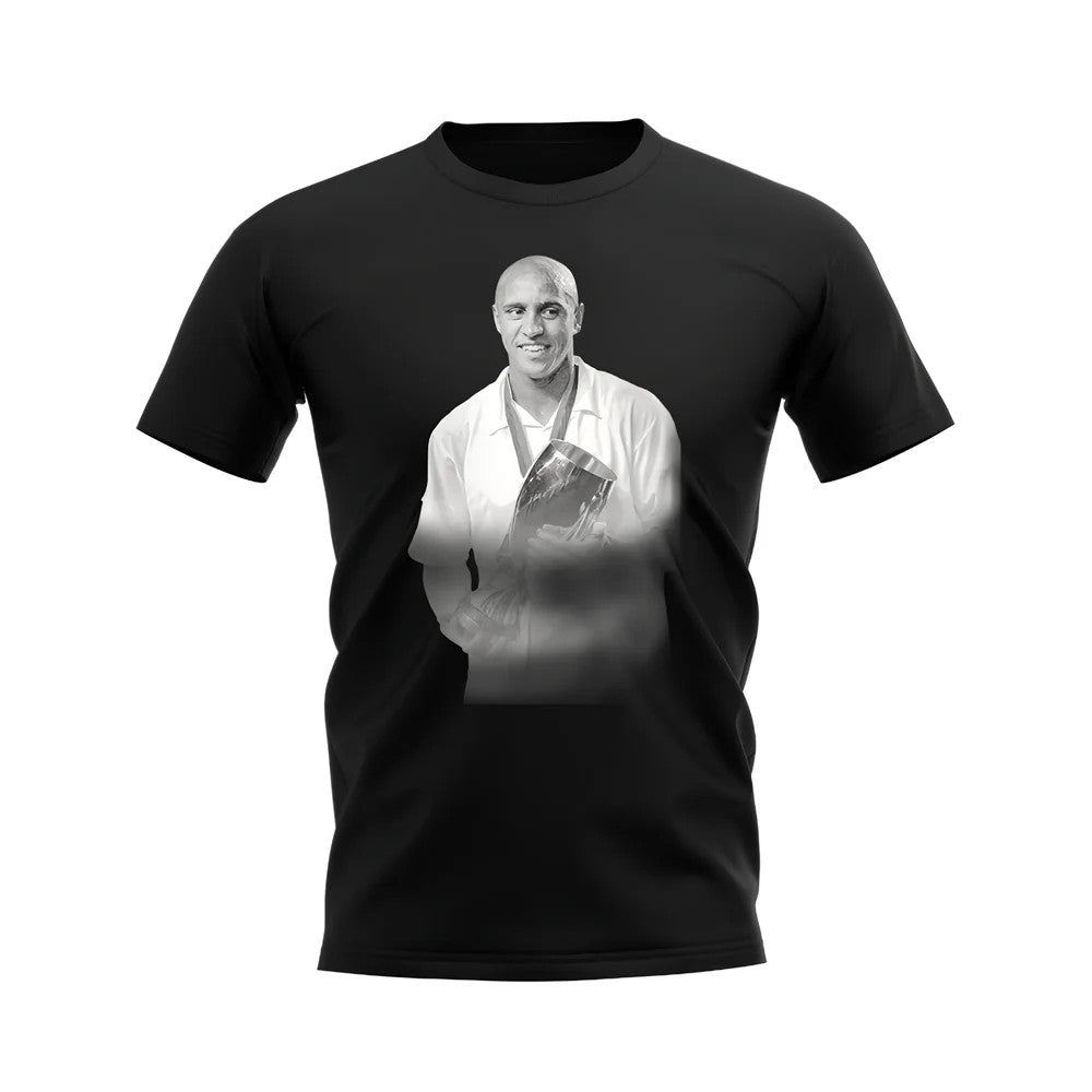 Roberto Carlos Real Madrid Legend T-Shirt (Black)_1