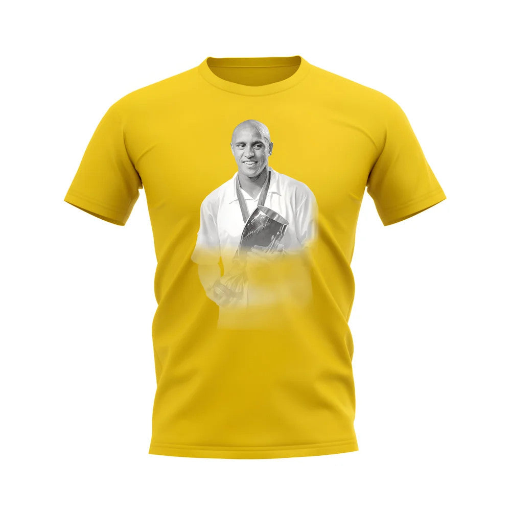 Roberto Carlos Real Madrid Legend T-Shirt (Yellow)_1