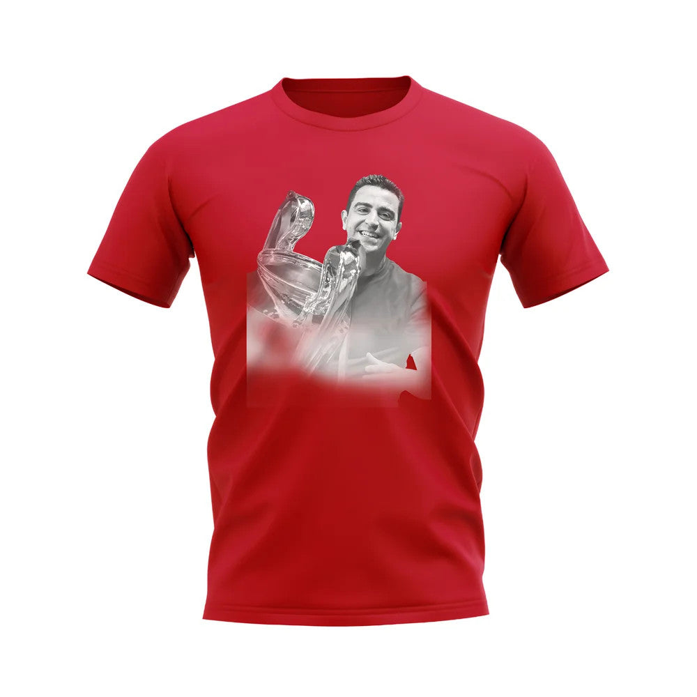 Xavi Barcelona Legend T-Shirt (Red)_0