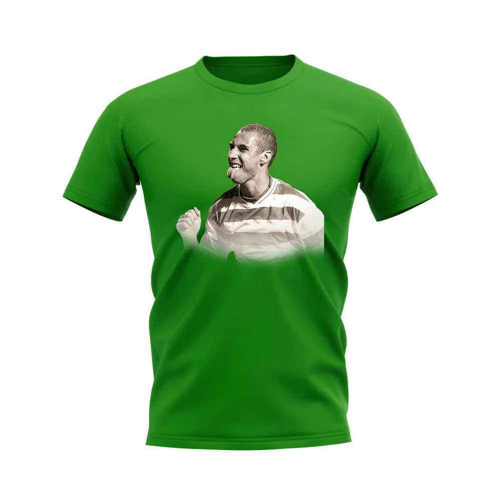 Henrik Larsson Celtic Legend T-Shirt (Green)_0