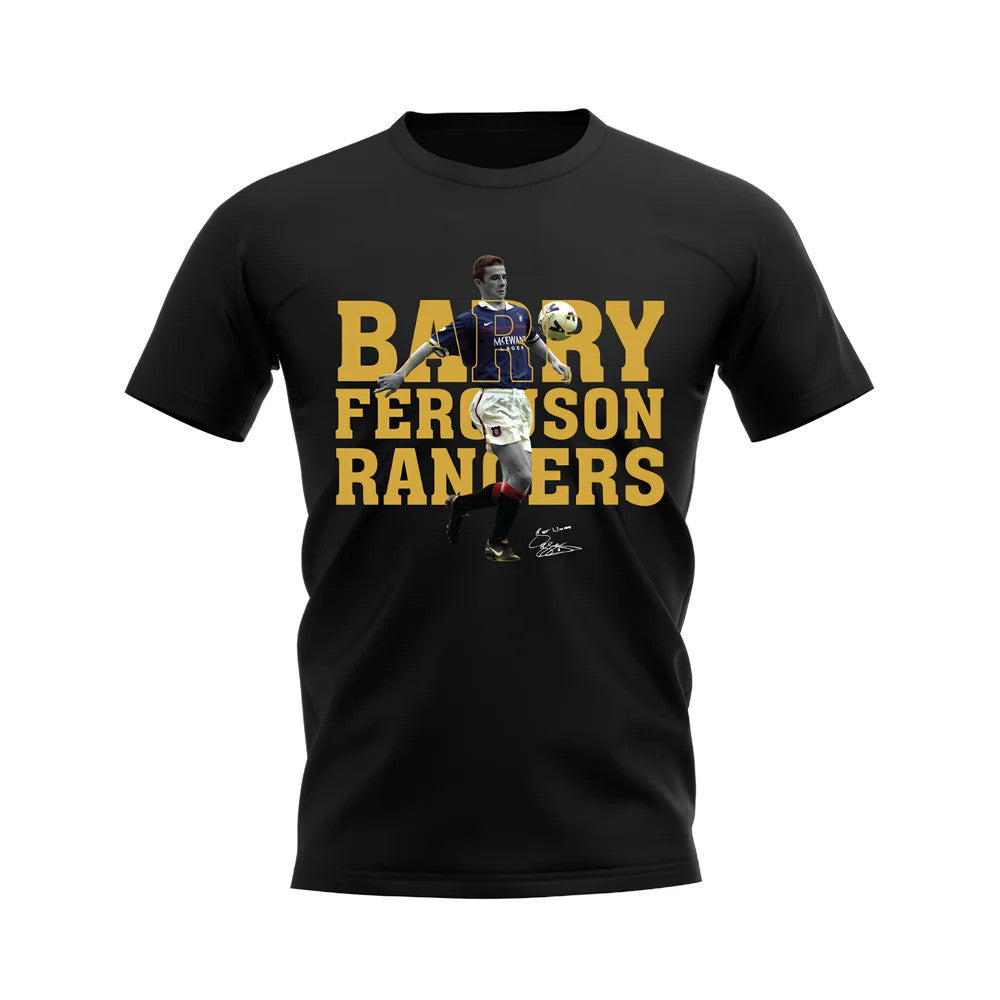 Barry Ferguson Rangers Player Tee (Black)_1