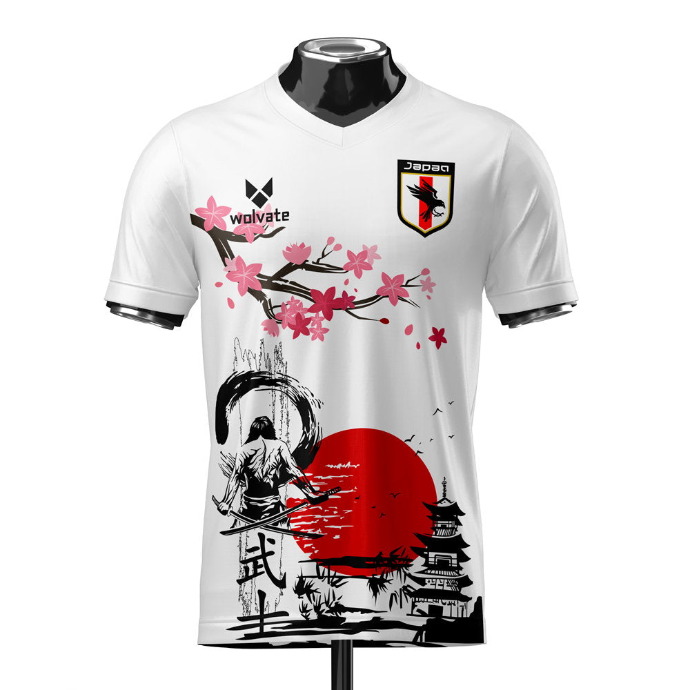 Japan Samurai Heritage Football Jersey (Wolvate) Kids Short Sleeve (Nakata 7)_2