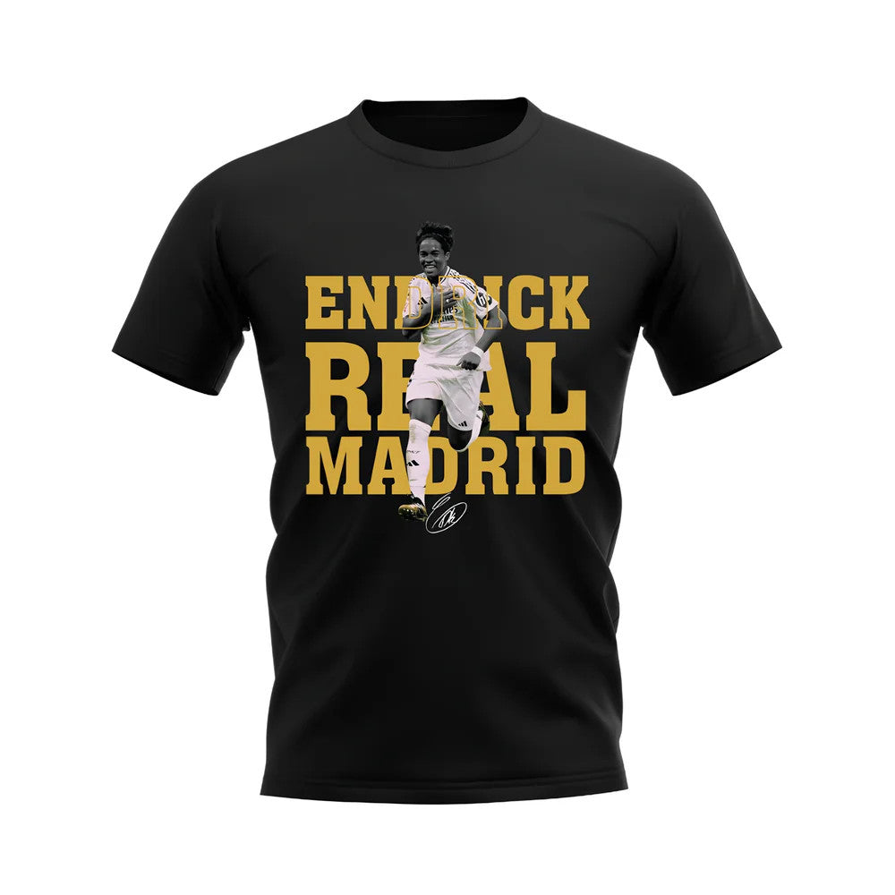 Endrick Real Madrid Player Tee (Black)_0