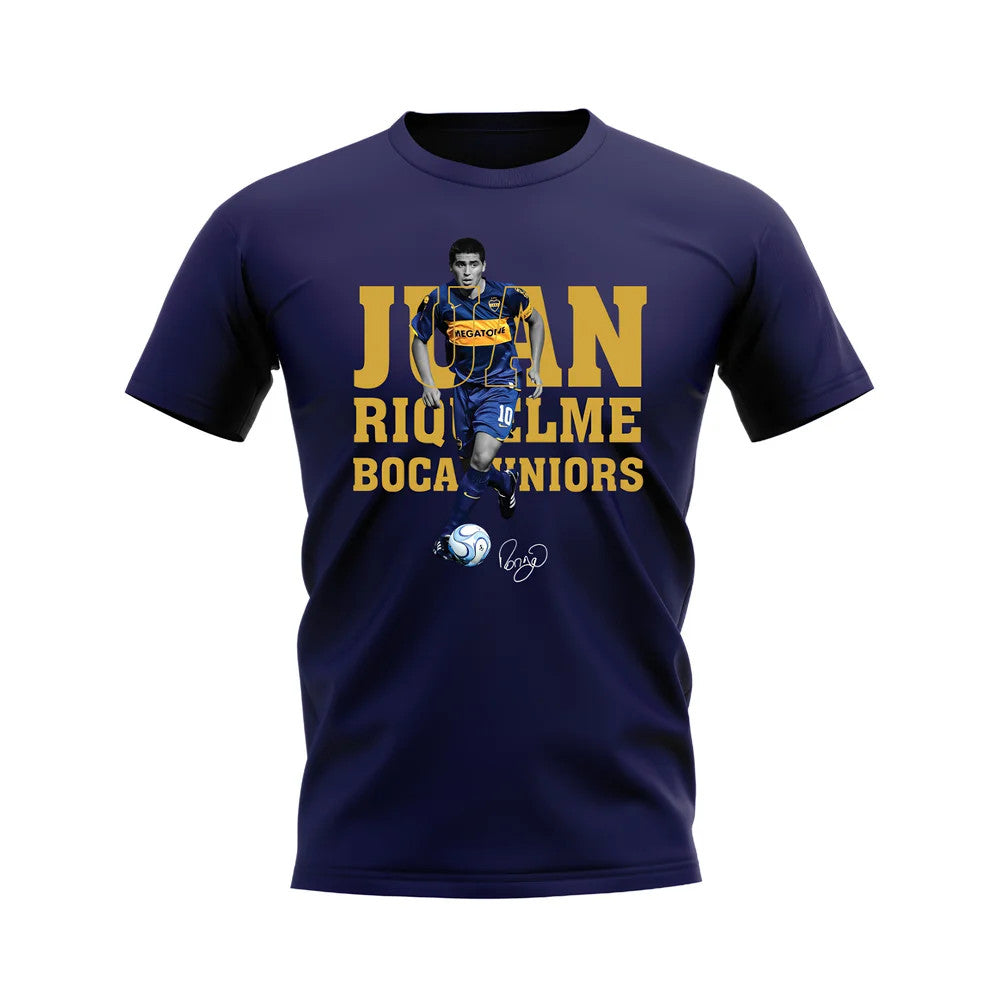 Juan Riquelme Boca Juniors Player Tee (Navy)_1