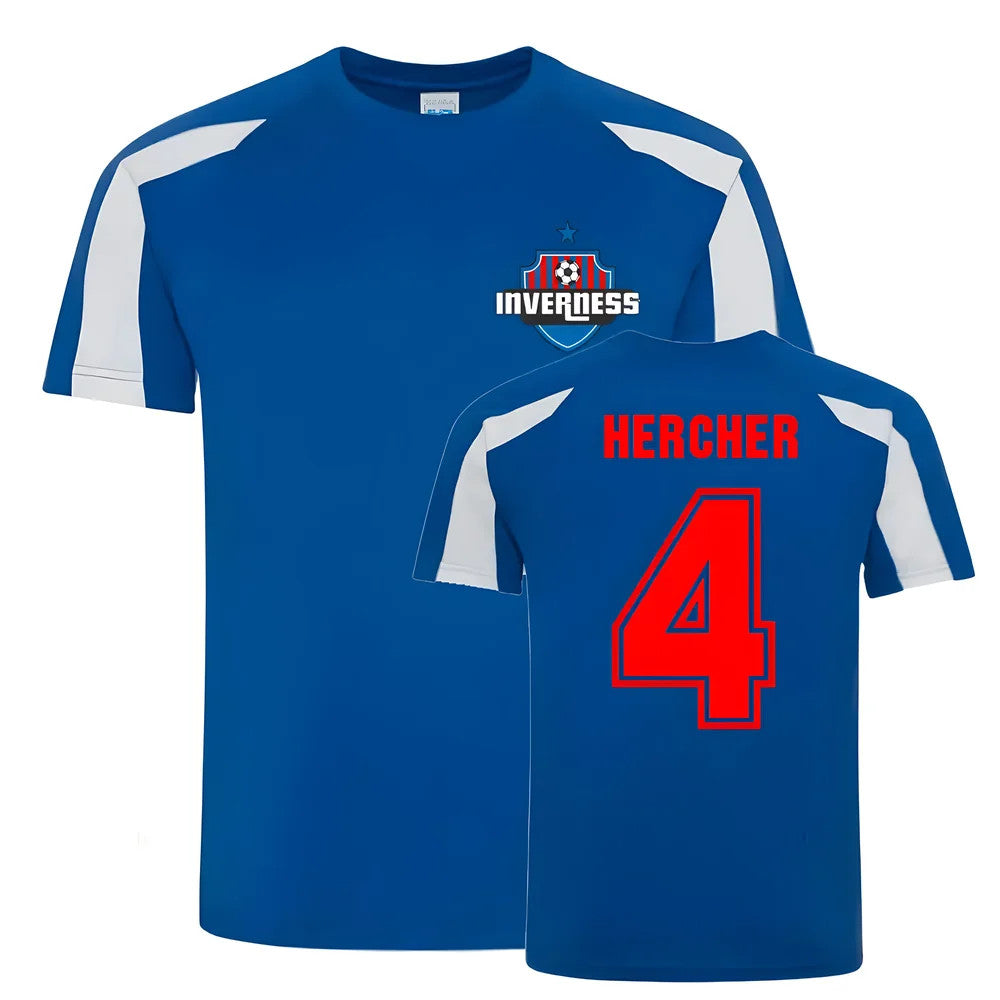 Alan Hercher Inverness Caledonian Thistle Sports Training Jersey (Blue)_1