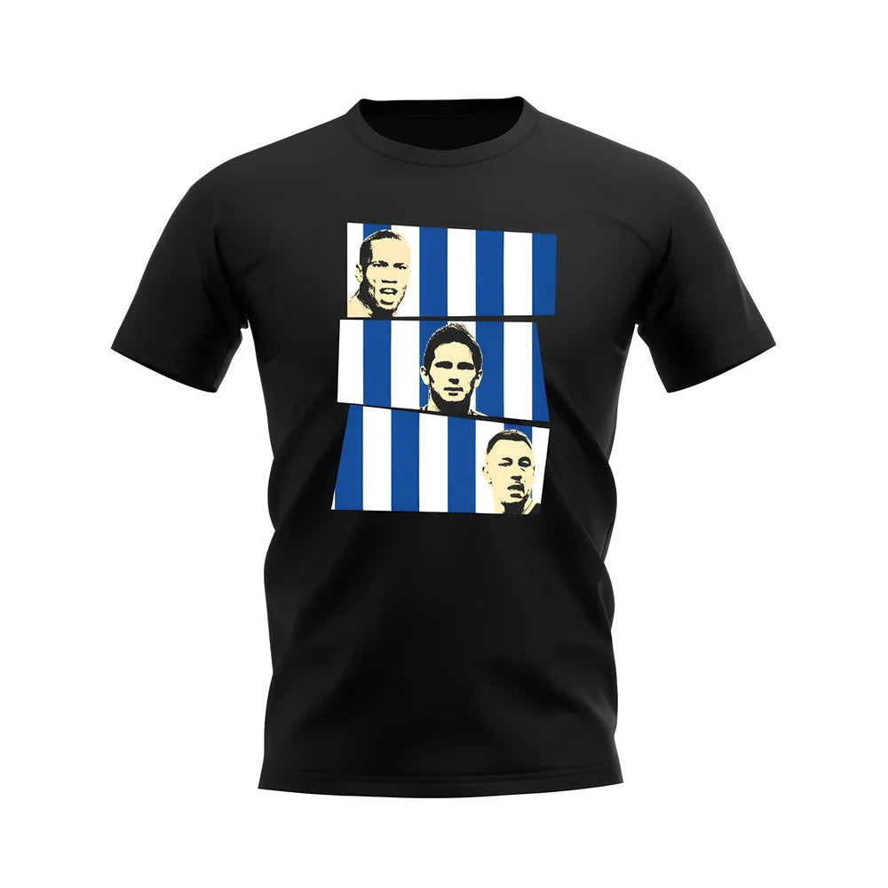Drogba Lampard Terry Chelsea Trio T-Shirt (Black)_1