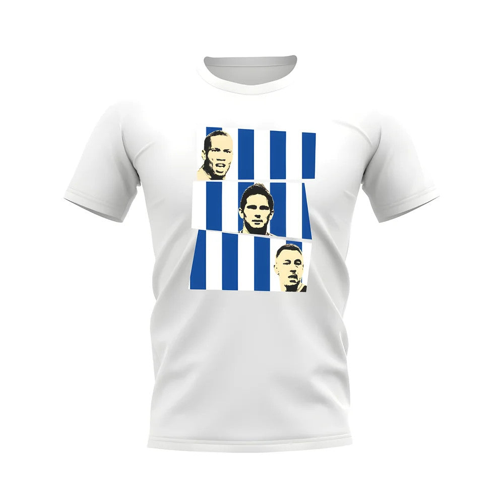 Drogba Lampard Terry Chelsea Trio T-Shirt (White)_1