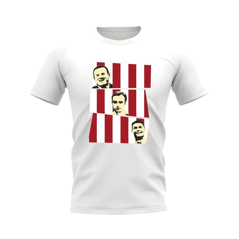Rooney Berbatov Ronaldo Manchester United Trio T-Shirt (White)_1