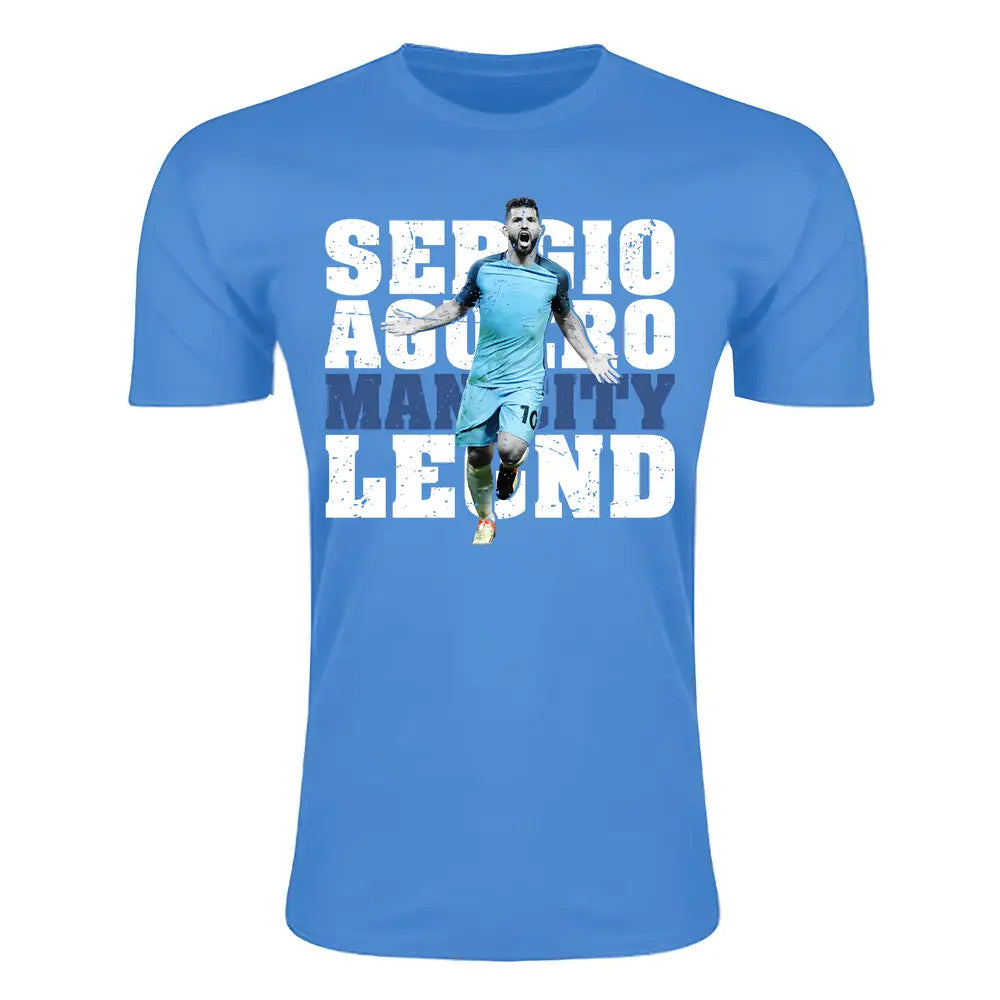 Sergio Aguero Man City Legend T-Shirt (Sky Blue) - Kids_0