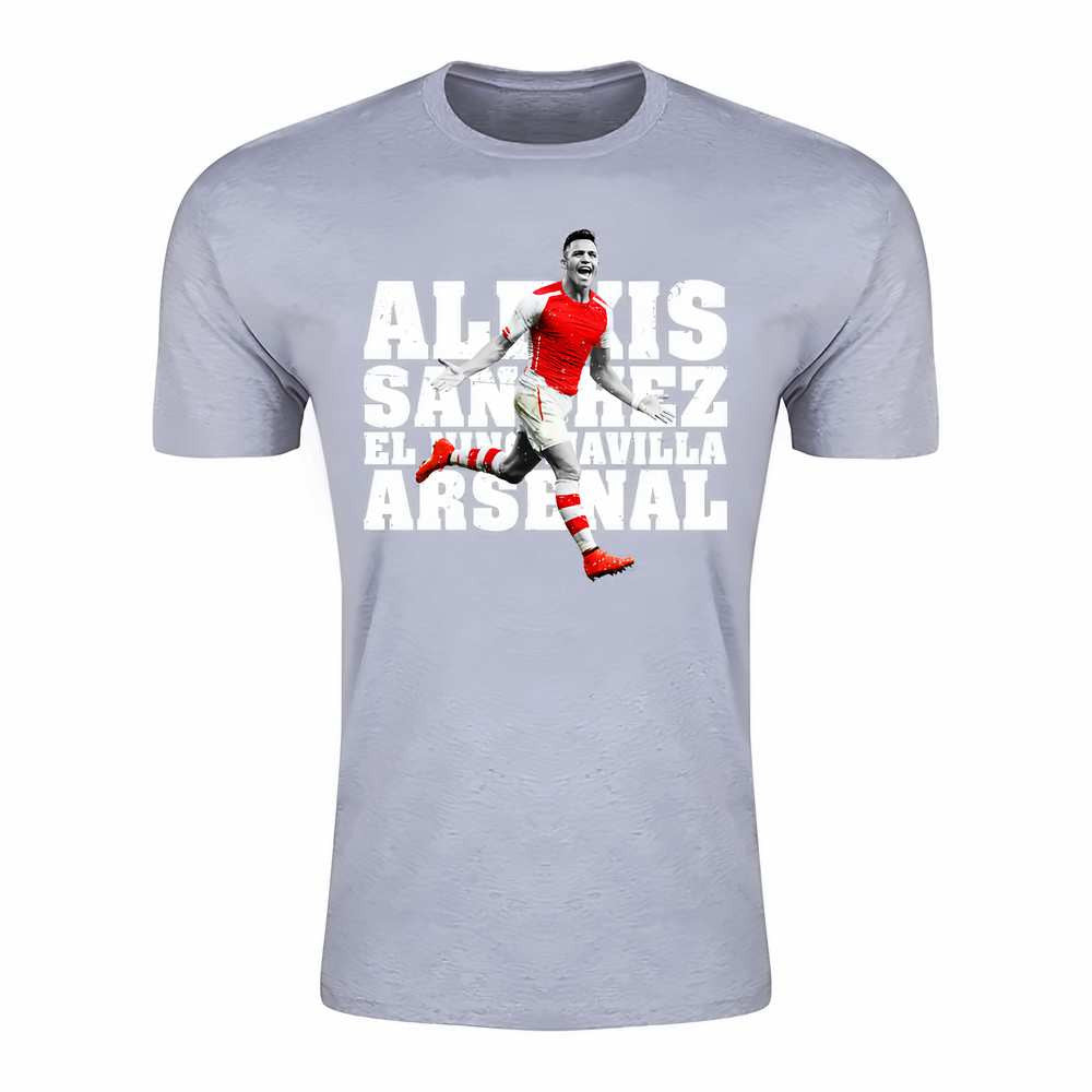 Alexis Sanchez Arsenal El Nino Maravilla T-Shirt (Grey)_0