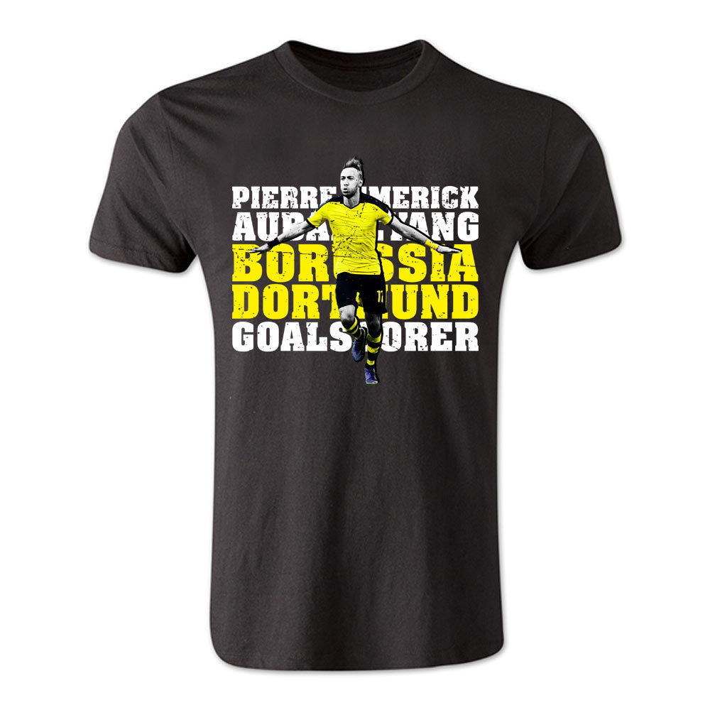 Pierre Emerick Aubameyang Dortmund Goalscorer T-Shirt (Black) - Kids_0