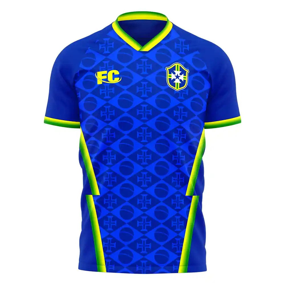 Brazil 2021-2022 Away Concept Football Kit (Fans Culture) (NEYMAR JR 10)_3