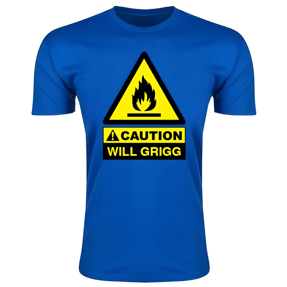 Caution Will Griggs On Fire T-Shirt (Royal) - Kids_0
