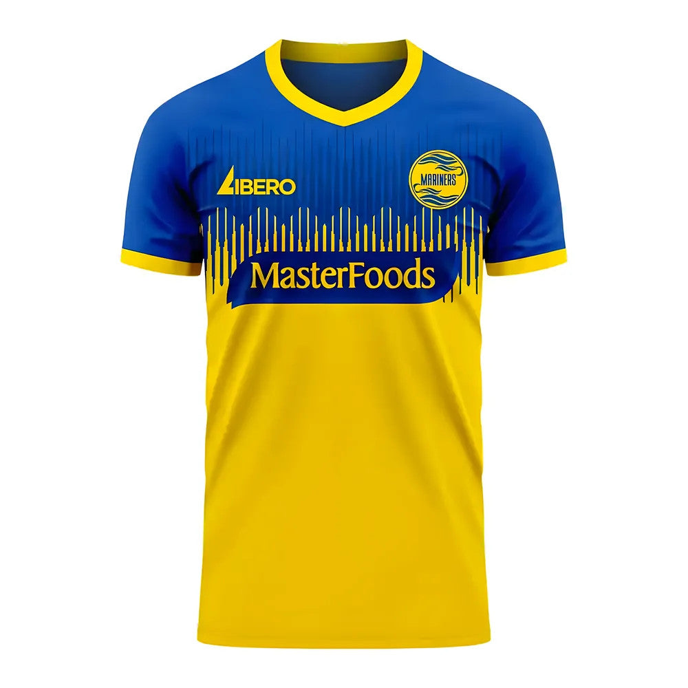 Central Coast Mariners 2025-2026 Home Concept Football Kit (Libero) - Kids_0