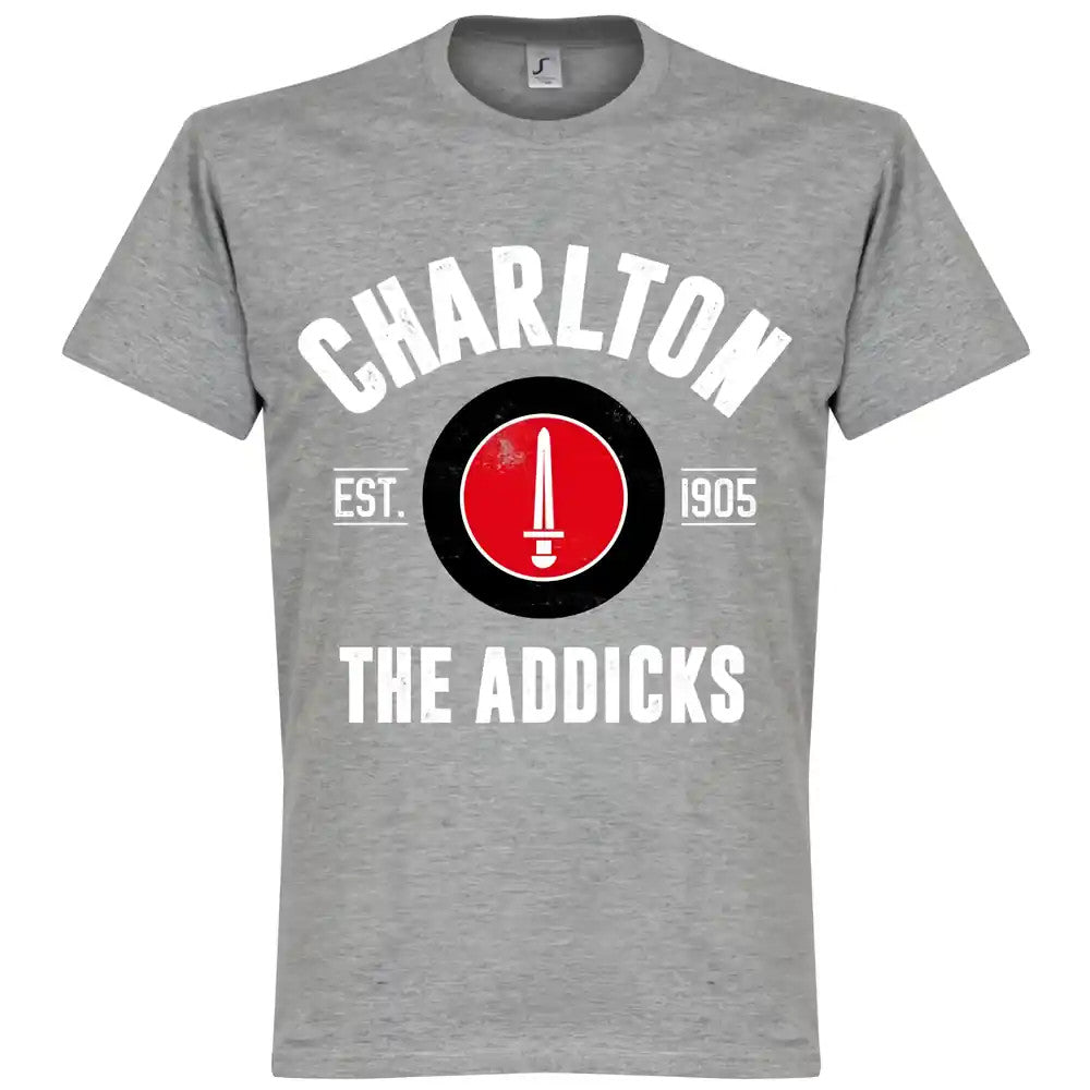 Charlton The Addicks Established T-Shirt - Grey_0