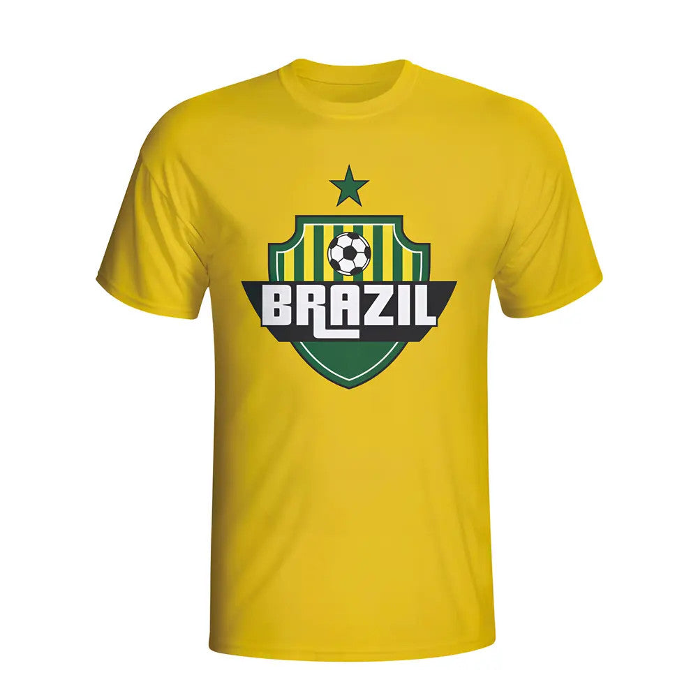 Brazil Country Logo T-shirt (yellow) - Kids_0