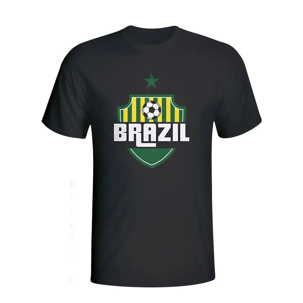 Brazil Country Logo T-shirt (black) - Kids_1