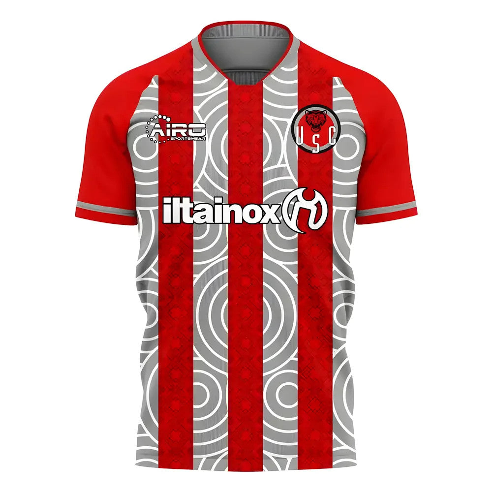 Cremonese 2025-2026 Home Concept Football Kit (Airo) - Kids_0