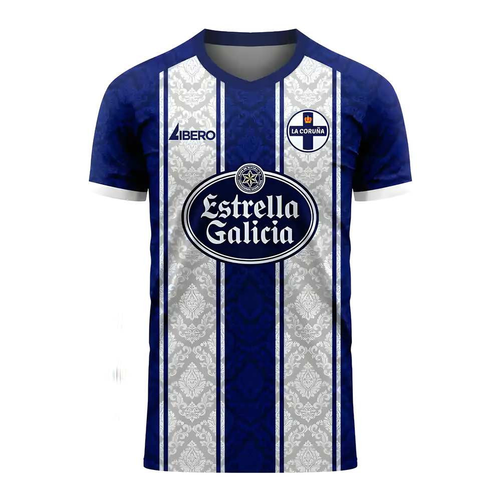 Deportivo La Coruna 2025-2026 Home Concept Football Kit (Libero) - Adult Long Sleeve_0
