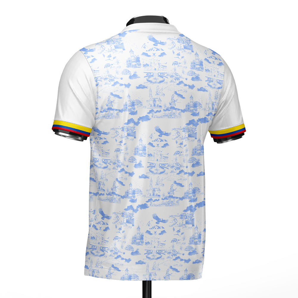 Ecuador DNA White Concept Football Jersey (Wolvate) Kids Short Sleeve_1