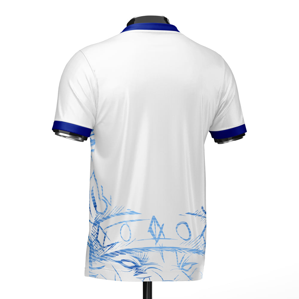 England Heritage Football Jersey White/Blue (Wolvate) Kids Short Sleeve_1