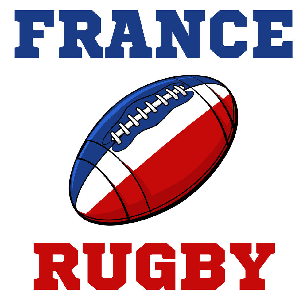 France Rugby Ball T-Shirt (White)_1