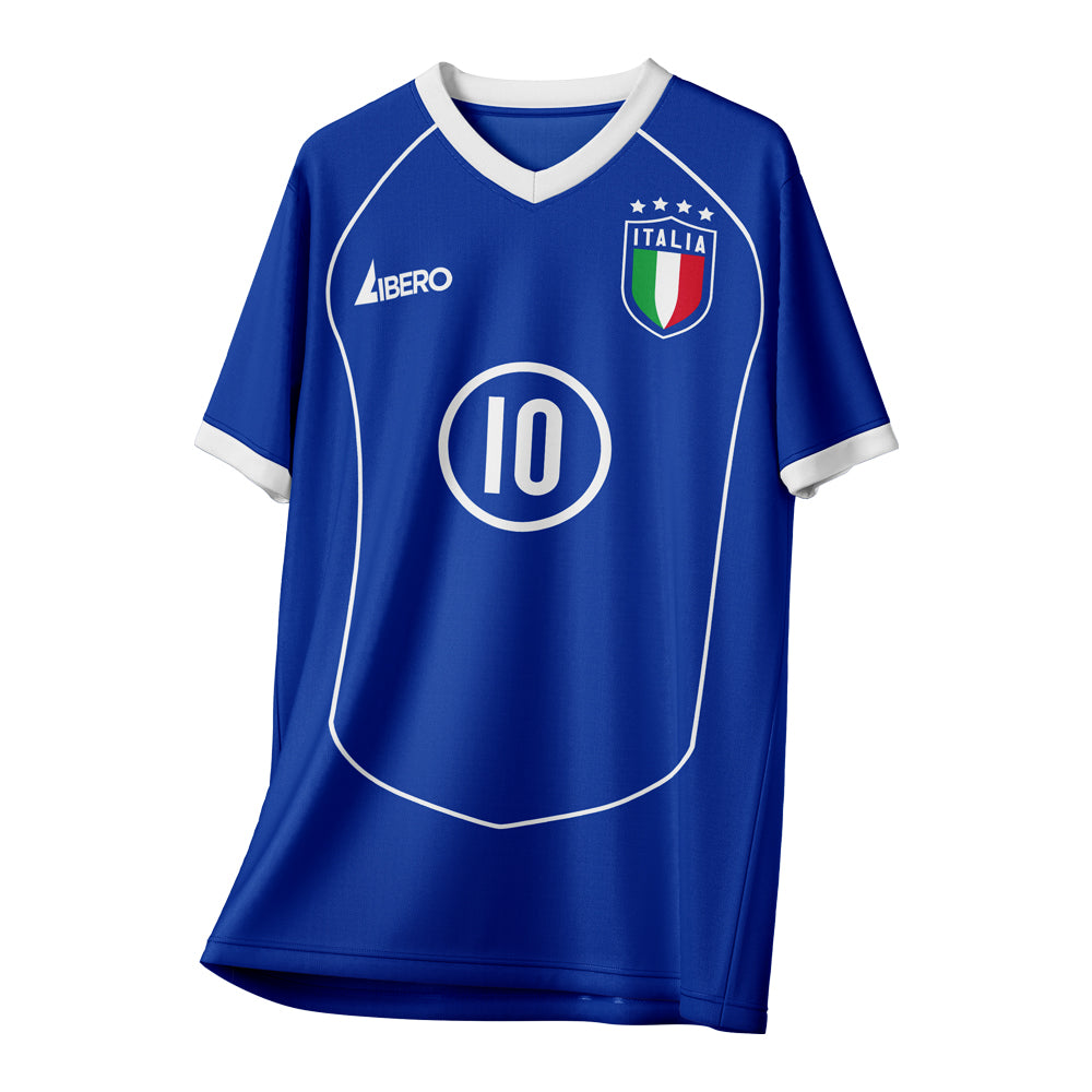 Roberto Baggio 10 Italy 1990 Vintage Style Concept Shirt Kids Short Sleeve_1