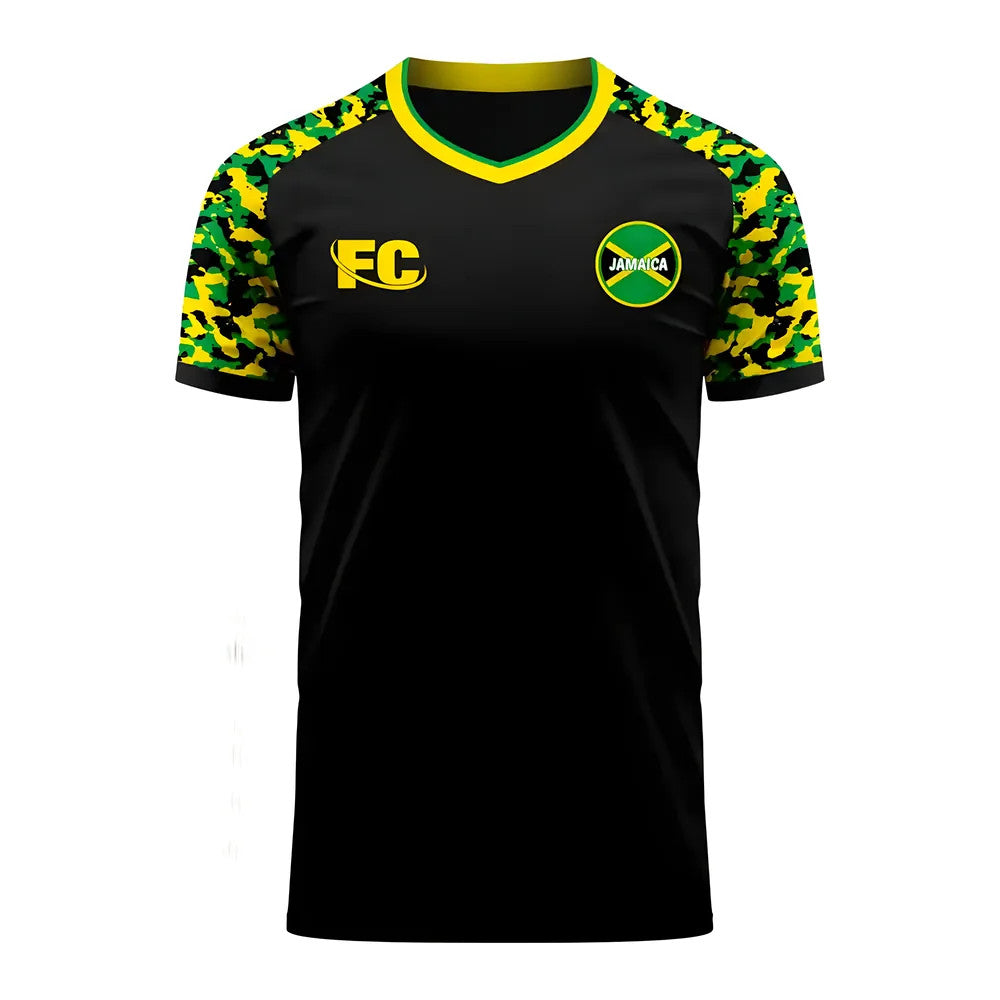 Jamaica 2020-2021 Away Concept Football Kit (Fans Culture) - Kids (Long Sleeve)_0