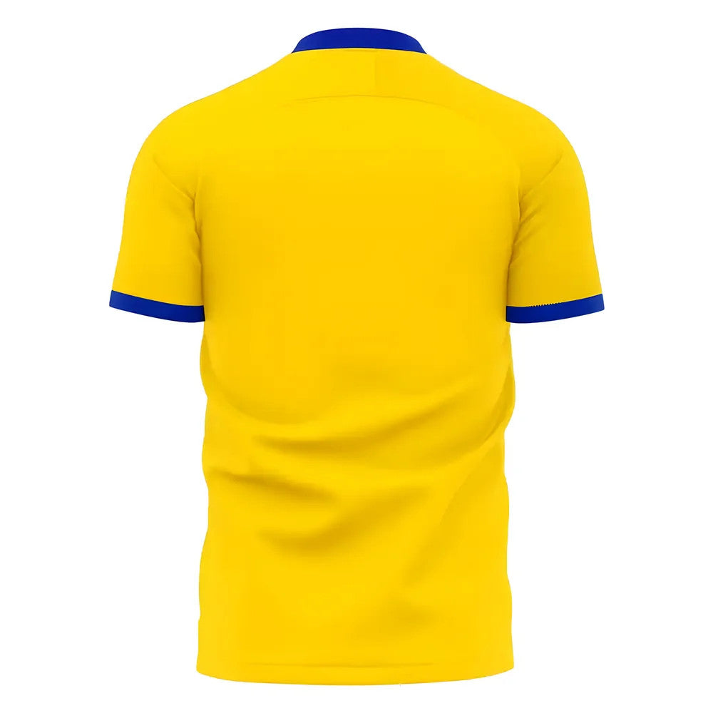Kazakhstan 2025-2026 Home Concept Football Kit (Libero) - Kids (Long Sleeve)_1