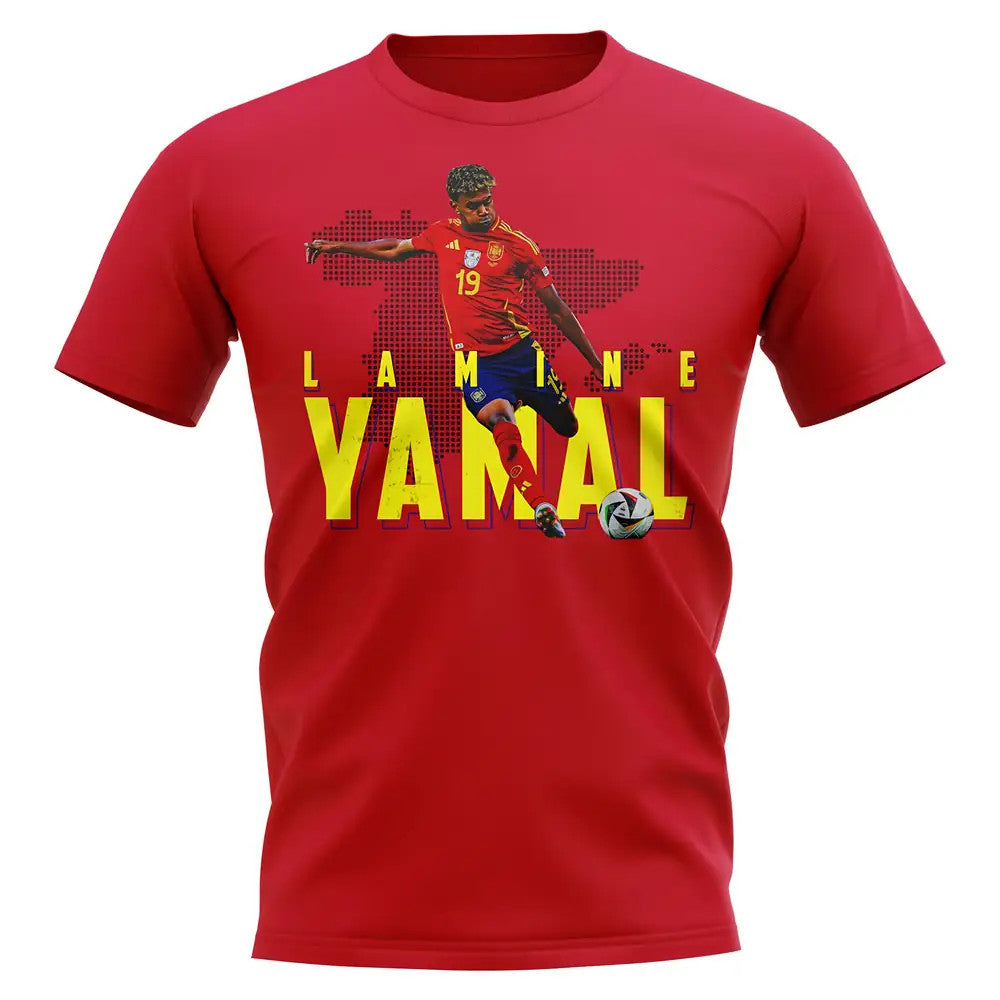 Lamine Yamal Spain 19 T-Shirt (Red)_1
