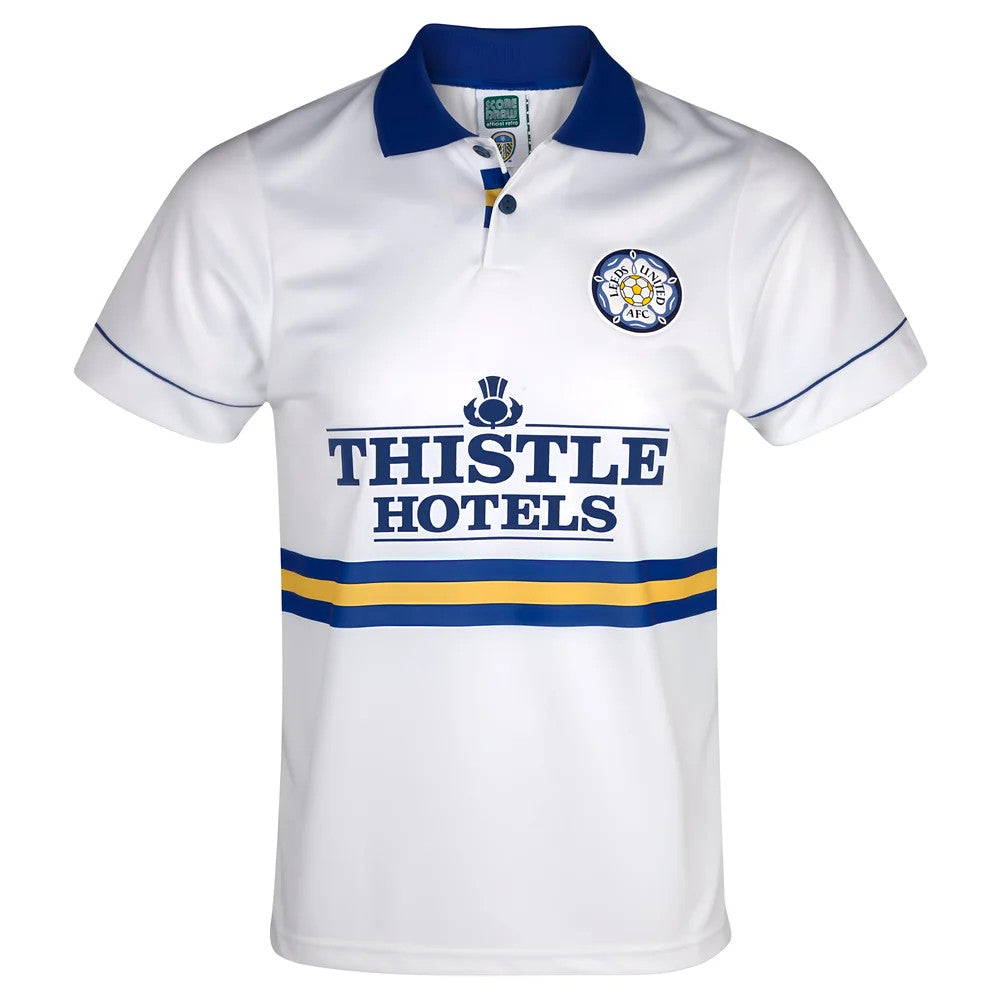 Score Draw Leeds United 1994 Home Shirt (STRACHAN 7)_2