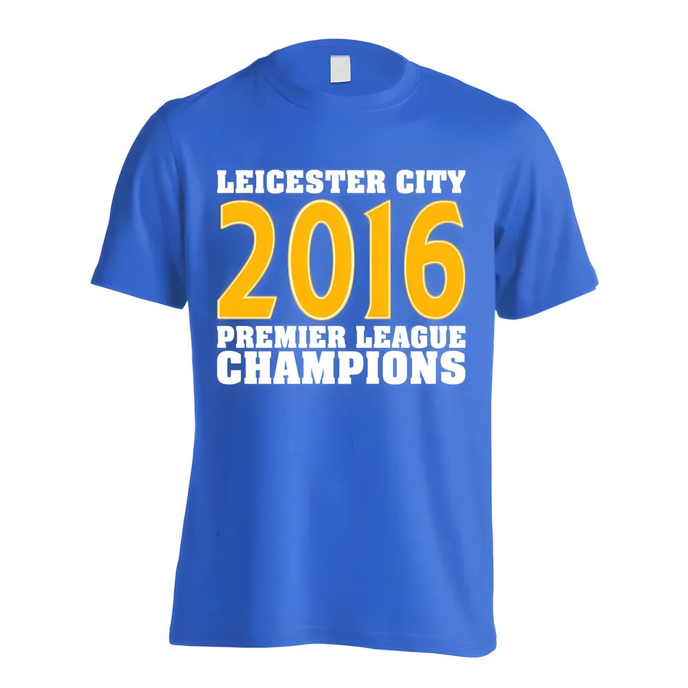 Leicester City 2016 Premier League Champions T-Shirt (Blue) - Kids_0