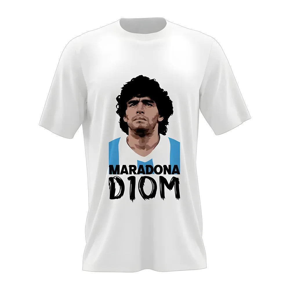 Diego Maradona D10M T-Shirt (White)_1