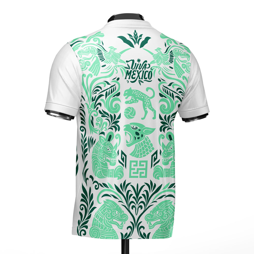 Mexico DNA Green Concept Football Jersey (Wolvate) kids Kids Short Sleeve_1