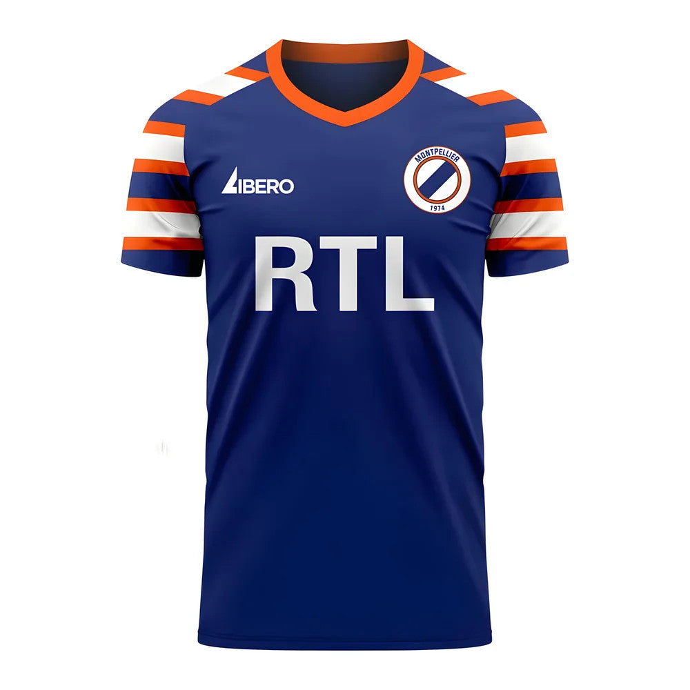 Montpellier 2024-2025 Retro Concept Football Kit (Libero)_0