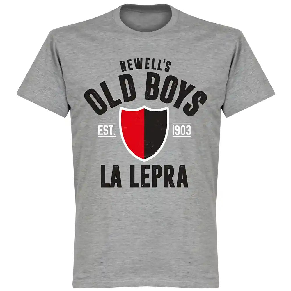 Newells Old Boys Established T-Shirt - Grey_1