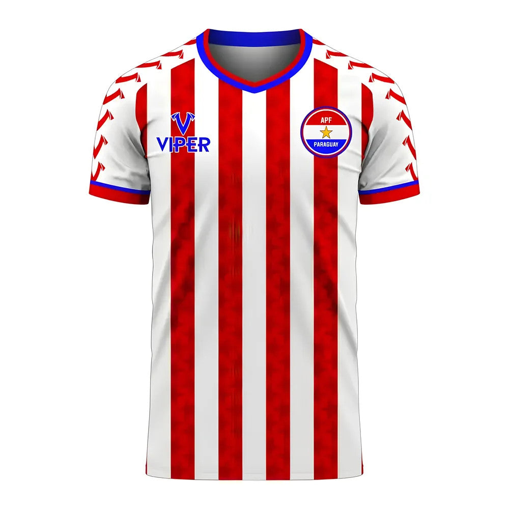 Paraguay 2025-2026 Home Concept Football Kit (Viper) - Little Boys_0
