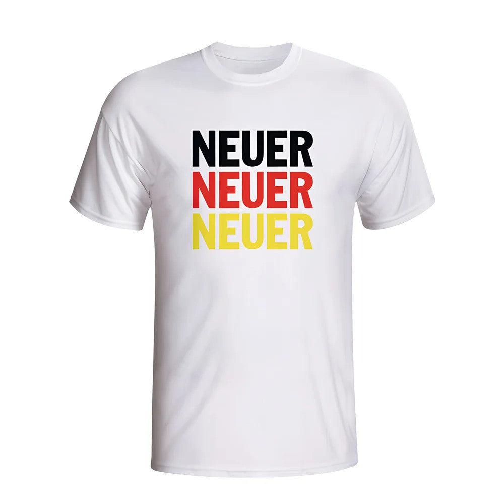 Manuel Neuer Germany Player Flag T-shirt (white) - Kids_1