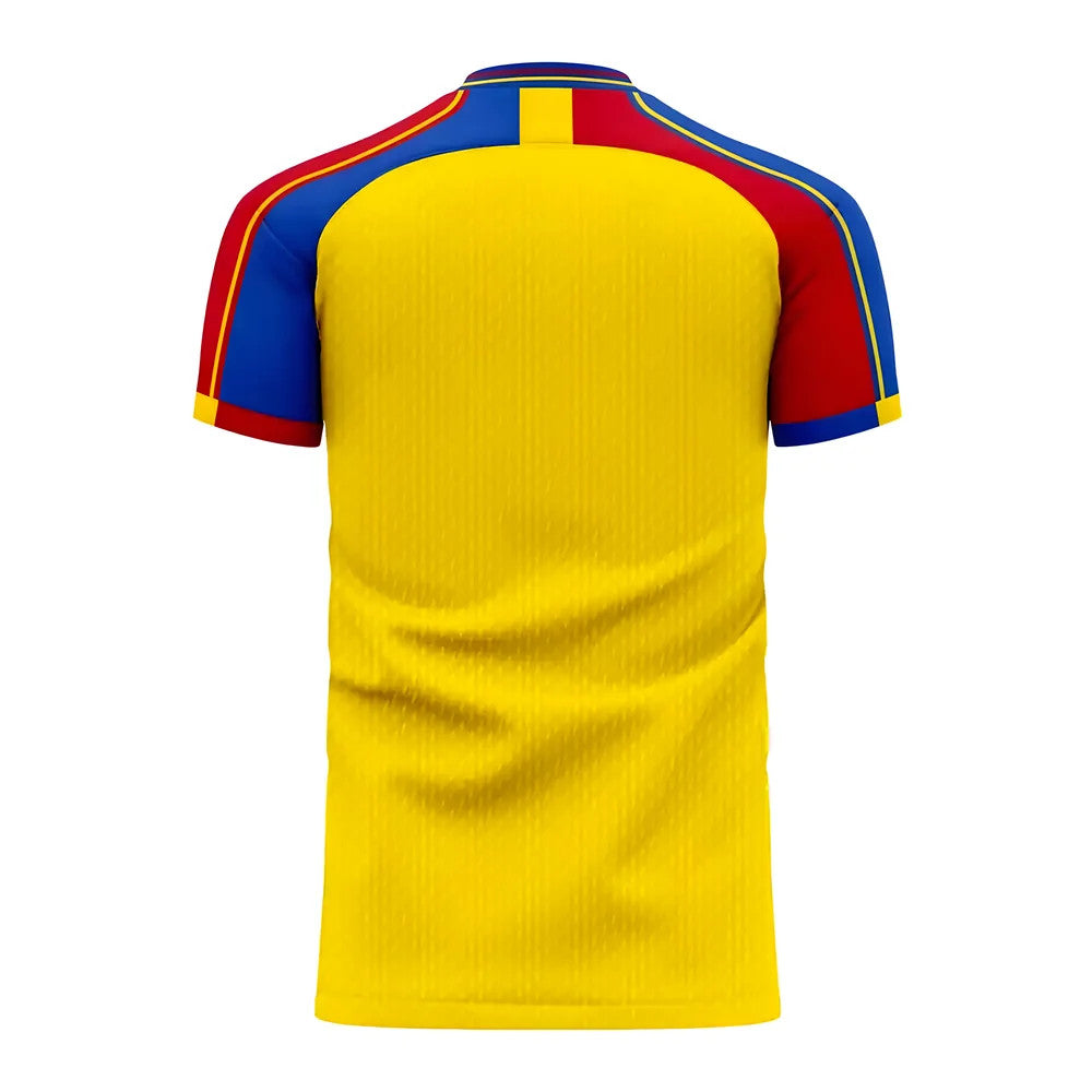 Romania 2025-2026 Home Concept Football Kit (Libero) - Kids (Long Sleeve)_1