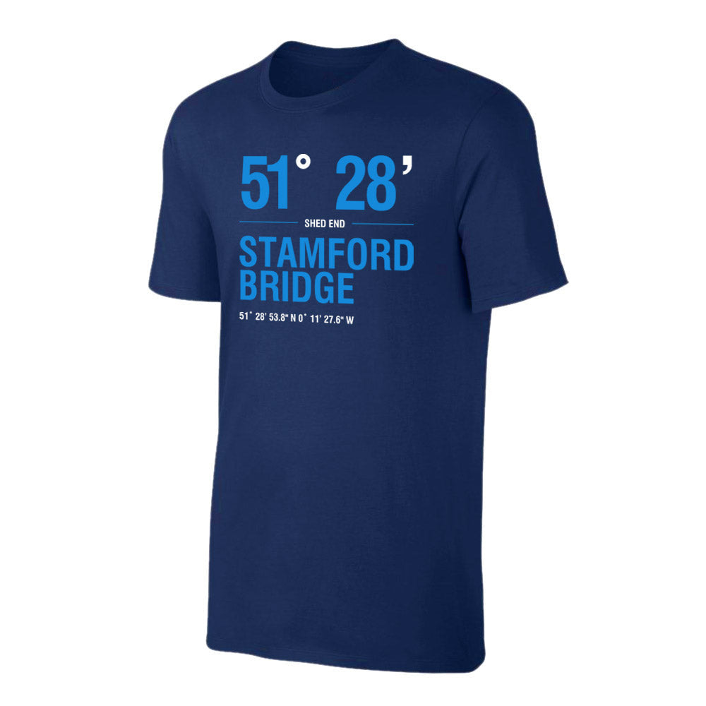 Chelsea \'Stadium Coordinates\' t-shirt - Dark Blue_0