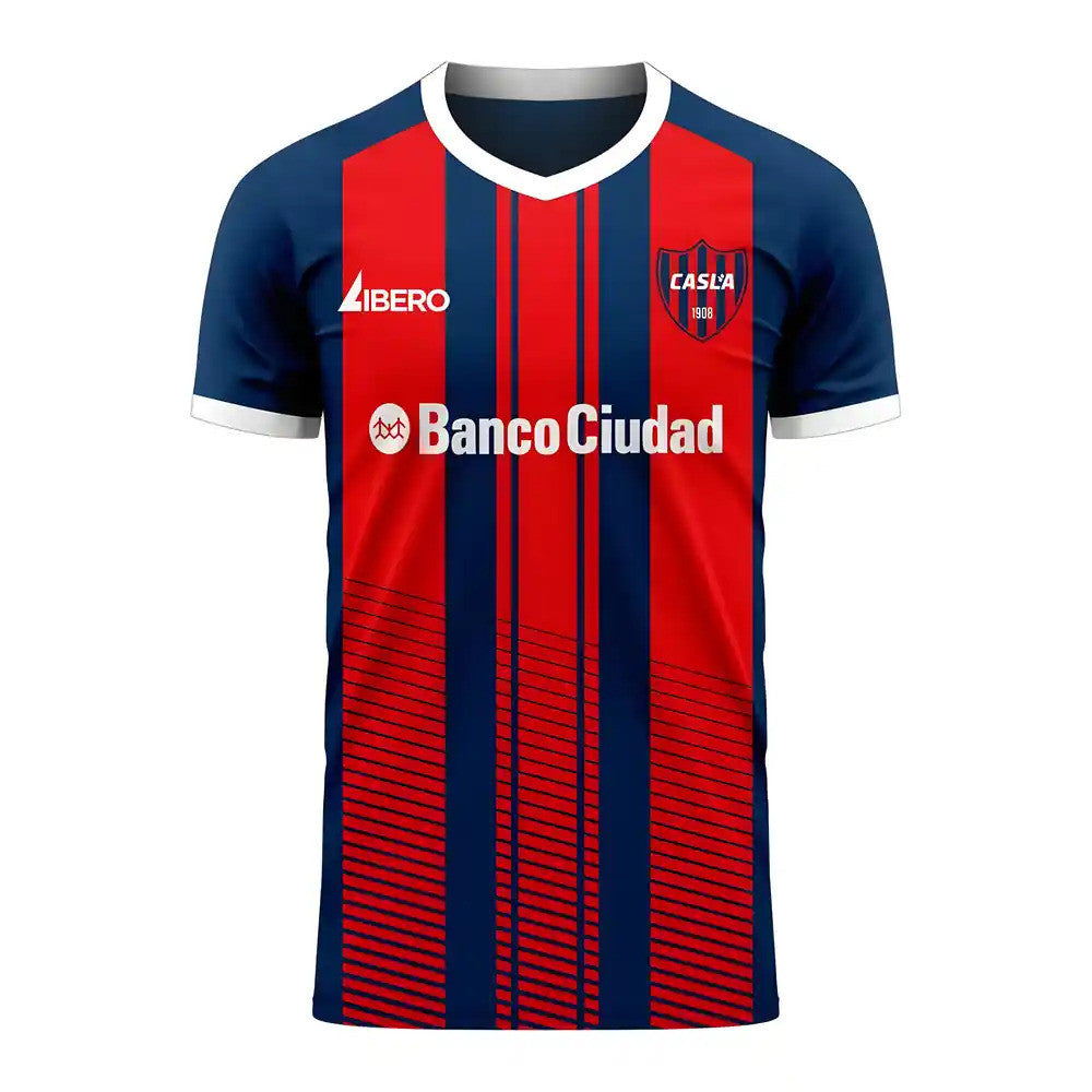 San Lorenzo 2025-2026 Home Concept Football Kit (Libero) - Kids (Long Sleeve)_0