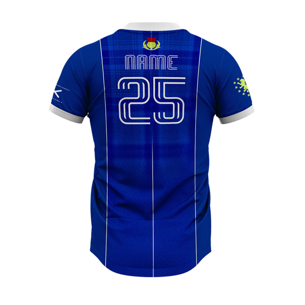 Scotland Tartan Army Home Supporter Jersey Kids Short Sleeve_1