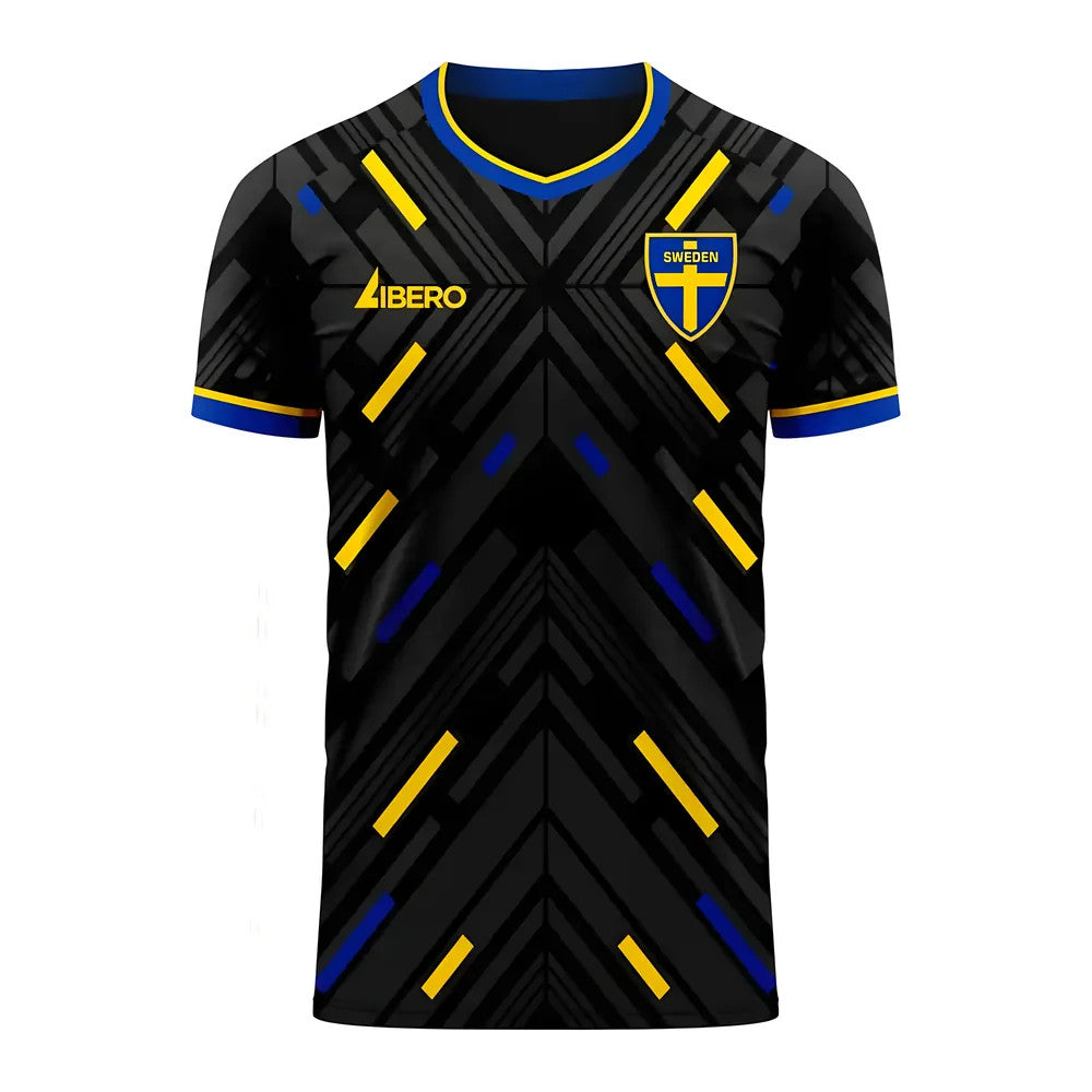 Sweden 2025-2026 Away Concept Football Kit (Libero) - Kids (Long Sleeve)_0