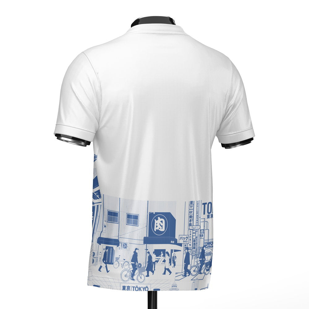 Japan Tokyo Heritage Football Jersey Blue (Wolvate) Adult Short Sleeve (Endo 6)_3